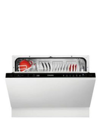 Aeg Compact Favorit F55210Vi0 Integrated Table Top Dishwasher - White Aeg Compact Favorit F55210Vi0 Integrated Table Top Dishwasher - White